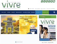 Tablet Screenshot of magazinevivre.com